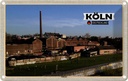 Blechschild 20x30 cm Köln Mülheim Industrie Fluss Bildmotiv Reisemotiv Abenteuer Reisen Urlaub