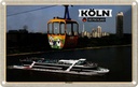 Blechschild 20x30 cm Köln Rheinpark Seilbahn Schiff Bildmotiv Reisemotiv Abenteuer Reisen Urlaub
