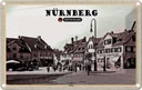 Blechschild 20x30 cm Nürnberg Wöhrd Altstadt Gemälde Bildmotiv Reisemotiv Abenteuer Reisen Urlaub