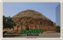 Blechschild 20x30 cm Algier Algerien Römisches Grabmal Bildmotiv Reisemotiv Abenteuer Reisen Urlaub
