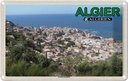 Blechschild 20x30 cm Algier Algerien Stadtteil Bologhine Bildmotiv Reisemotiv Abenteuer Reisen Urlaub