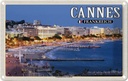 Blechschild 20x30 cm Cannes Frankreich Promenade la Croisette Abenteuer Reisen Urlaub