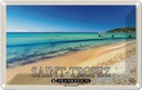 Blechschild 20x30 cm Saint-Tropez Plage de Pampelonne Bildmotiv Reisemotiv Abenteuer Reisen Urlaub