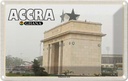 Blechschild 20x30 cm Accra Ghana Independence-Arche Bildmotiv Reisemotiv Abenteuer Reisen Urlaub
