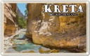 Blechschild 20x30 cm Kreta Griechenland Schlucht von Samaria Bildmotiv Reisemotiv Abenteuer Reisen Urlaub