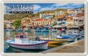 Blechschild 20x30 cm Samos Griechenland Pythagório Kleinstadt Bildmotiv Reisemotiv Abenteuer Reisen Urlaub