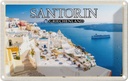 Blechschild 20x30 cm Santorin Griechenland Fira Hauptstadt Bildmotiv Reisemotiv Abenteuer Reisen Urlaub
