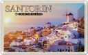 Blechschild 20x30 cm Santorin Griechenland Oia Küstendorf Bildmotiv Reisemotiv Abenteuer Reisen Urlaub