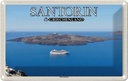 Blechschild 20x30 cm Santorin Griechenland Palea Kameni Insel Bildmotiv Reisemotiv Abenteuer Reisen Urlaub