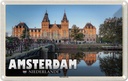 Blechschild 20x30 cm Amsterdam Niederlande Rijksmuseum Bildmotiv Reisemotiv Abenteuer Reisen Urlaub