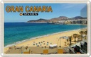 Blechschild 20x30 cm Gran Canaria Reisen Urlaub Spanien Playa de las Canteras Bildmotiv Reisemotiv Abenteuer