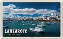 Blechschild 20x30 cm Lanzarote Spanien Arrecife Stadt Meer Bildmotiv Reisemotiv Abenteuer Reisen Urlaub