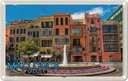 Blechschild 20x30 cm Mallorca Spanien Palma Brunnen Bildmotiv Reisemotiv Abenteuer Reisen Urlaub