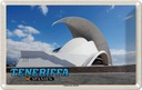 Blechschild 20x30 cm Teneriffa Spanien Auditorio de Tenerife Bildmotiv Reisemotiv Abenteuer Reisen Urlaub