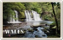 Blechschild 20x30 cm Wales United Kingdom Brecon Wasserfälle Bildmotiv Reisemotiv Abenteuer Reisen Urlaub
