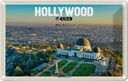 Blechschild 20x30 cm Hollywood USA Griffith Observatory Bildmotiv Reisemotiv Abenteuer Reisen Urlaub
