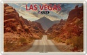 Blechschild 20x30 cm Las Vegas Urlaub USA Red Rock Canyon Bildmotiv Reisemotiv Abenteuer Reisen