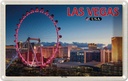 Blechschild 20x30 cm Las Vegas Urlaub USA The Linq Riesenrad Bildmotiv Reisemotiv Abenteuer Reisen