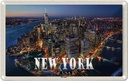 Blechschild 20x30 cm New York Urlaub USA Big Apple Hochhäuser Bildmotiv Reisemotiv Abenteuer Reisen