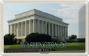 Blechschild 20x30 cm Washington DC USA Lincoln Memorial Bildmotiv Reisemotiv Abenteuer Reisen Urlaub