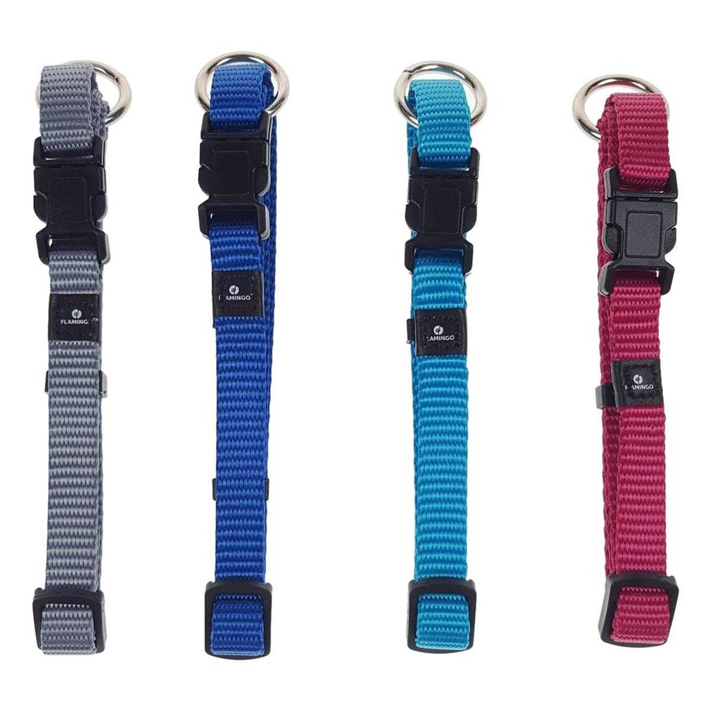 [458127968] Hundehalsband Hunde Halsband mehrere Farben mit Sicherung Flamingo Ziggi