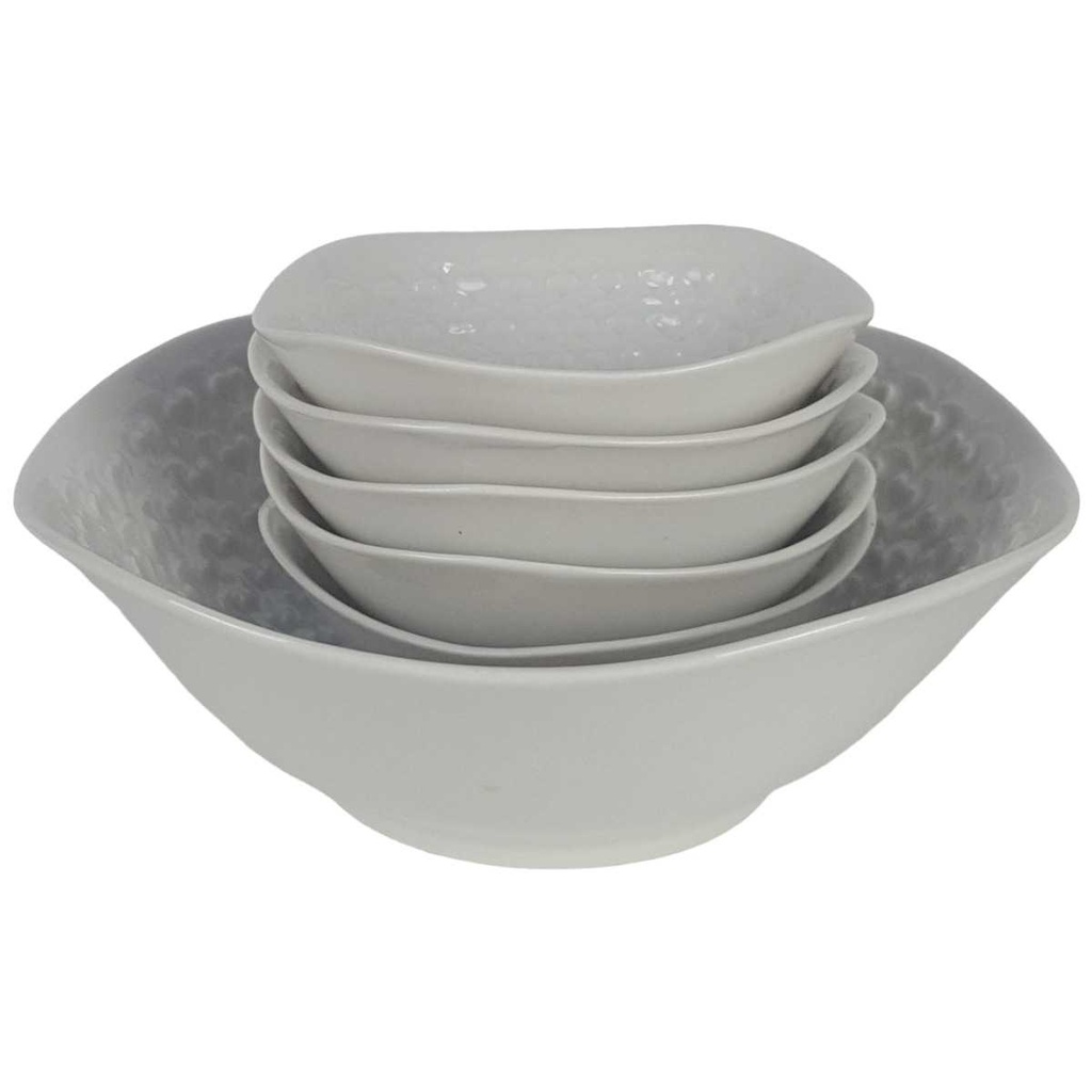 [458139314] 6er Set Schale 9 cm Schumann Arzberg Weiß gebraucht - gut