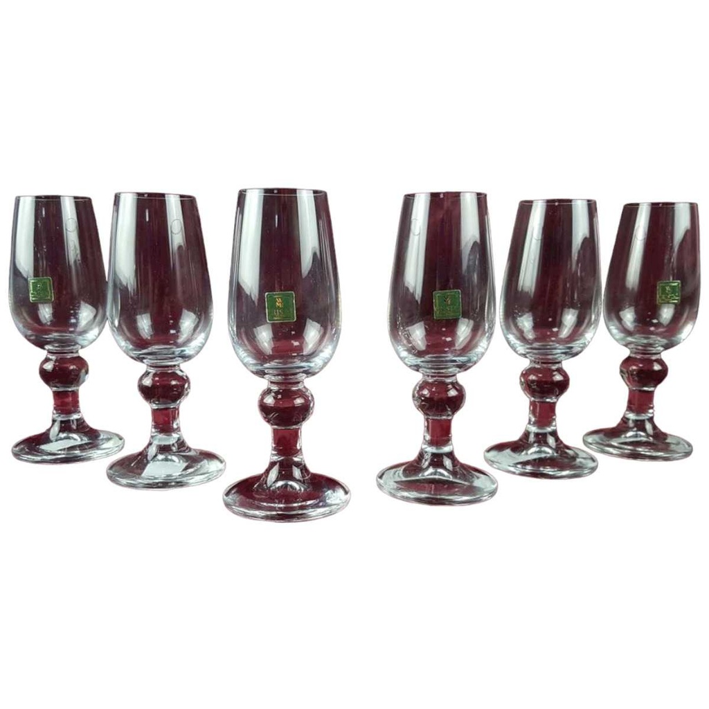 6er Set Trinkglas Glas Trinkgläser WMF Weiß gebraucht - gut