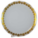 Speiseteller Essteller Golddekor 26 cm Hutschenreuther weiß braun