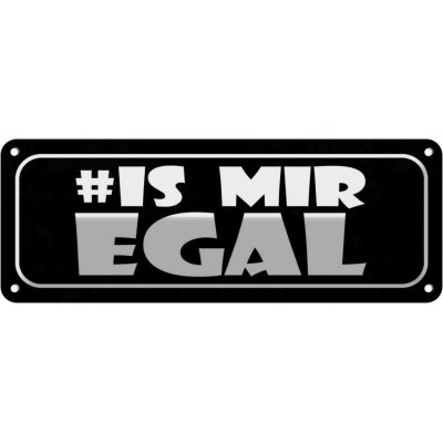 Blechschild 10x27 cm # is mir egal Keep Calm Yoga