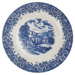 Servierplatte Royal Tudor 17 th Century England Blau gebraucht - sehr gut