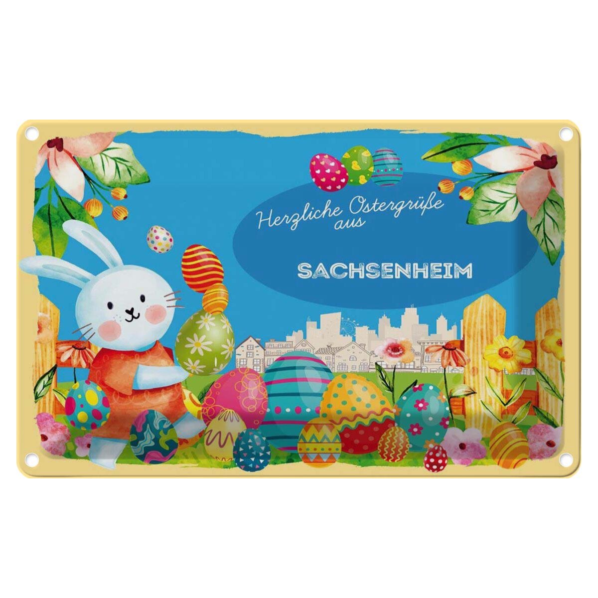 Blechschild Ostern Ostergrüße 30x20cm ARNSBERG