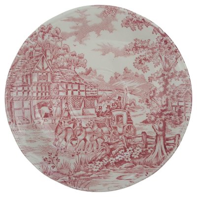 Untertasse für Tee 14 cm Alfred Meakin Coaching Days Rot