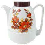 Kaffeekanne 1,45 L Schirnding Blumen Braun Orange...