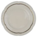 Kuchenteller 20 cm Edelstein Frauenlob Elfenbein Goldrand...
