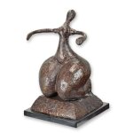 Bronzeskulptur Bronzefigur Modernistisch Liegender Frauenakt