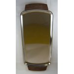 Servierplatte Serviertablett Königskuchenform 30 cm SuS Inox Silber gebraucht - gut