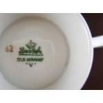 Kaffeetasse Tasse Goldrand Rosenthal Form 2000 Ätzgoldrand mit Rauten 3702 gebraucht - sehr gut