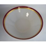 Schüssel Servierschüssel Goldrand Mitterteich Form 870 Rot gebraucht - gut
