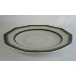 Untertasse für Kaffee 14,8 cm Winterling Kirchenlamitz Bergamo Grüner Rand gebraucht - gut