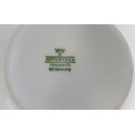 Zuckerdose Mitterteich Form 2250 roter Rand gebraucht - sehr gut