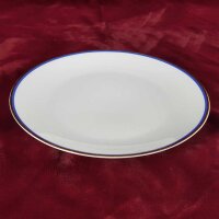 6er Set Kuchenteller Dessertteller 19,1 cm Arzberg Unbestimmten Formen Rand Blau Gold gebraucht - gut