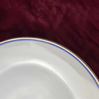 6er Set Kuchenteller Dessertteller 19,1 cm Arzberg Unbestimmten Formen Rand Blau Gold gebraucht - gut