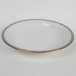 6er Set Suppenteller Goldrand 22,8 cm Edelstein Bavaria...