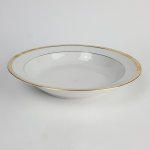 6er Set Chodziez Porzellan Goldrand geriffelt...