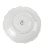 6er Set Untertasse für Kaffee 14,8 cm Seltmann Weiden Barock Hubertus Blumendekor gebraucht - gut