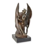 Bronzeskulptur Bronzefigur Satan