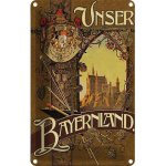 Blechschild 18x12 cm Schloss Neuschwanstein Schwangau