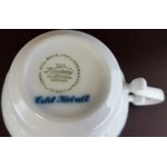Kaffeetasse Tasse Krautheim Sissy blau gelbe Blumen echt Kobalt gebraucht - gut