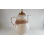 Kaffeekanne Kanne 1,7 L Silberdistel Fayencen Sahara Braun gebraucht - sehr gut