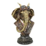 Figur Skulptur Büste Harz Steampunk Elefant mit...